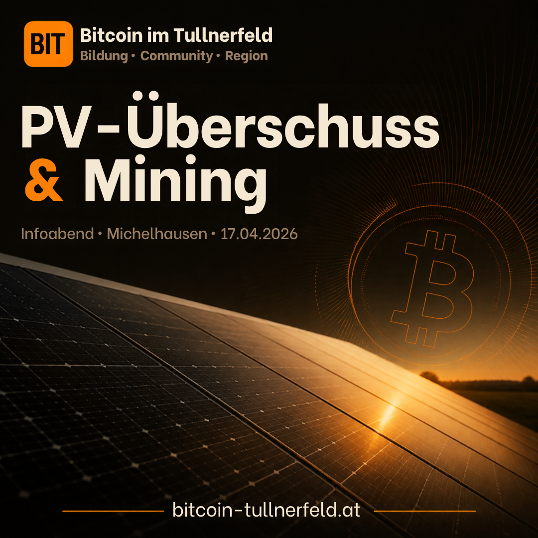 PV-Überschuss und Mining — Infoabend in Michelhausen